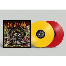 LP DEF LEPPARD "DIAMOND STAR HALOS" (2LP) LIMITED EDITION, RED AND YELLOW VINYL